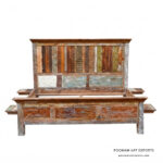 Hotel Bed in Reclaimed Wood
