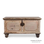 Antique Shabby Chic Indian Trunk