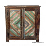 Rustic Multicolor Indian Ethnic Cabinet