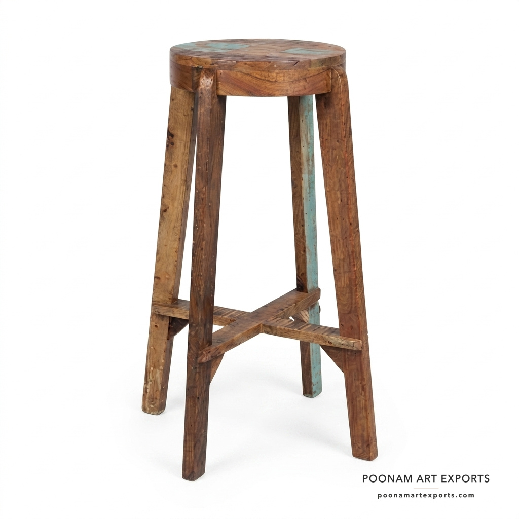 studio_1_front_center_wm Recycled Modern Bar Stool - Image 1