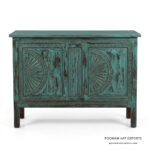 Antique Coastal Console Table