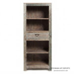 Reclaimed Wood Open Bookcase
