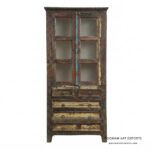 Reclaimed Glass Bookshelves