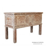 Indian White Distress Vintage Console - Image 2