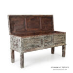 Vintage Shabby Chic Indian Console Table - Image 2